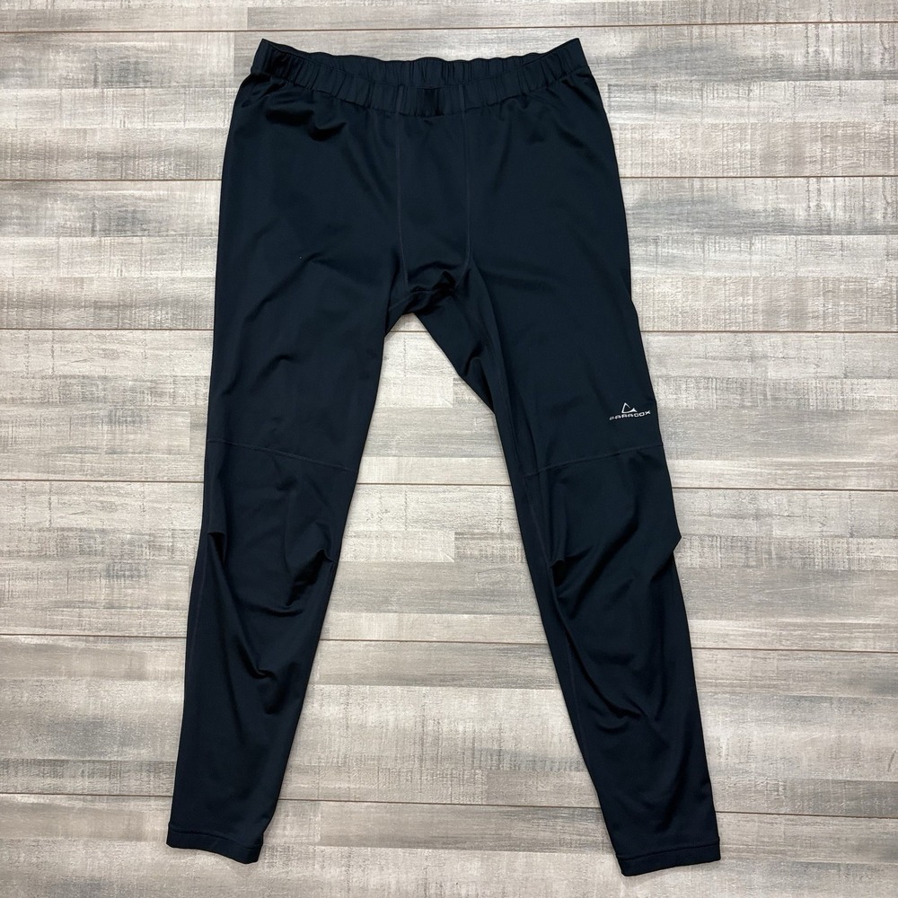 Paradox Blue Baselayer Legging Pants Men's Size Large Polyester Spandex 34x30